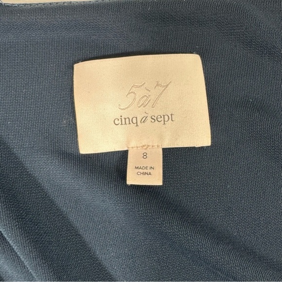 Cinq A Sept Long Sleeve Breanna Dress Knot Tie Front - Picture 8 of 11